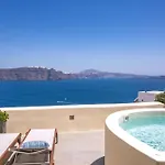 Elegant Santorini Aloia Private Hot Tub Air Conditioning Villa