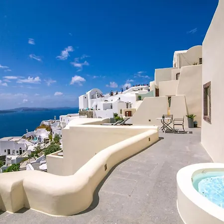Villa Elegant Santorini Aloia Private Hot Tub Air Conditioning Ía