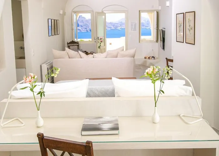 ヴィラ Elegant Santorini Aloia Private Hot Tub Air Conditioning イア