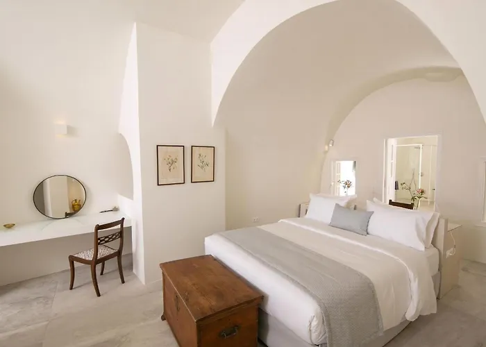 Elegant Santorini Aloia Private Hot Tub Air Conditioning ヴィラ