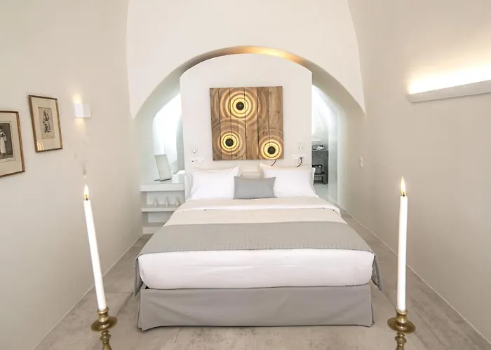 ヴィラ Elegant Santorini Aloia Private Hot Tub Air Conditioning イア