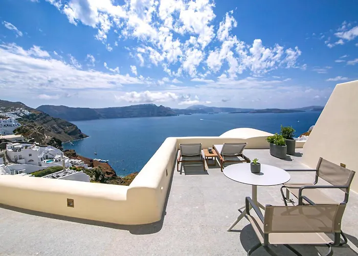 ヴィラ Elegant Santorini Aloia Private Hot Tub Air Conditioning *