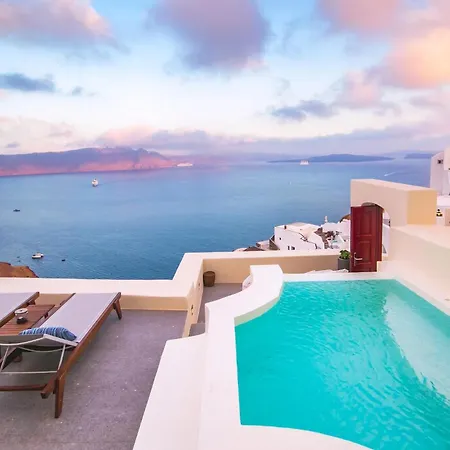 Elegant Santorini Aloia Private Hot Tub Air Conditioning 1 Bedrooms *